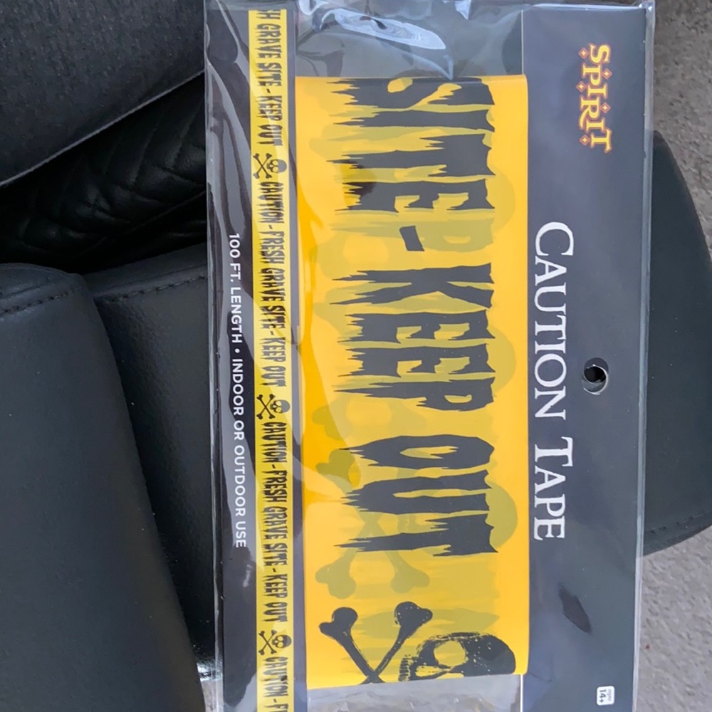 NWT Halloween caution tape 100feet